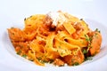 Italian pasta plate Royalty Free Stock Photo