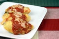 Italian pasta shell rolls Royalty Free Stock Photo