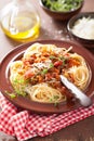 Italian pasta spaghetti bolognese Royalty Free Stock Photo