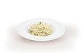 Italian pasta spaghetti carbonara Royalty Free Stock Photo