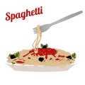 Italian pasta spaghetti Royalty Free Stock Photo