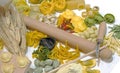 Italian pasta such as tortelli and ravioli homemade