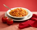 Italian pasta tagliatelle Royalty Free Stock Photo