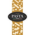 Italian pasta template in sketch style. Hand drawn banner. Great for menu, banner, flyer, card, business promote.