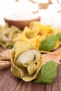 Italian pasta, tortellini Royalty Free Stock Photo