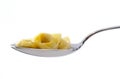 Italian pasta ,tortellini in broth Royalty Free Stock Photo