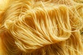 Twisted italian pasta vermicelli close-up. Food background.