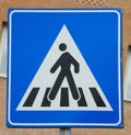 Italian Pedestrian Crosswalk Street Sign Royalty Free Stock Photo