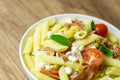 Italian Penne Pasta Salad Royalty Free Stock Photo