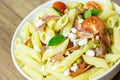 Italian Penne Pasta Salad Royalty Free Stock Photo