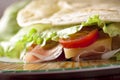 Italian Piadina Romagnola Royalty Free Stock Photo