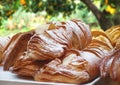 Italian pie in garden