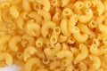 Italian Pipe Rigate Macaroni Pasta raw food background or texture close up