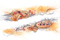 Italian pizza banner