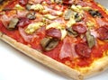 Italian pizza capricciosa Royalty Free Stock Photo