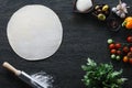 Italian pizza cooking Royalty Free Stock Photo