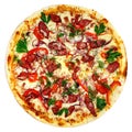 Italian pizza isolated Royalty Free Stock Photo