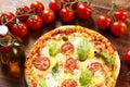 Italian Pizza Margherita Royalty Free Stock Photo