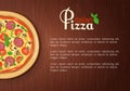 Italian pizza recipe with elements