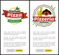 Italian Pizza Restaurant Web Vector Illustration