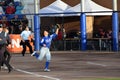 Italian player trying to catch a ball