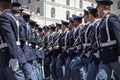 Italian police on parade