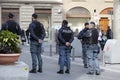 Italian Policemen in bulletproof vest