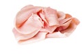 Italian pork ham slices Royalty Free Stock Photo