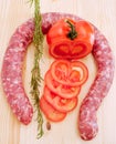 Italian Pork Sausage Royalty Free Stock Photo