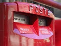 Italian postbox (aka mailbox, letterbox or dropbox Royalty Free Stock Photo