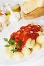 Italian potato noodle, gnocchi di patata Royalty Free Stock Photo