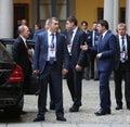 Italian Prime Minister Matteo Renzi meets Russian President Vlad