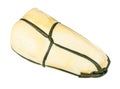 Italian Provola Affumicata cheese isolated