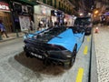 Italian Race Car Baby Blue Lamborghini Speed Automobile Transportation Vehicle Fast Furious Macau Street Luxury Lifestyle