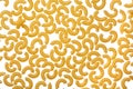 Italian raw pasta cornetti background