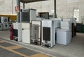 Italian Recycling center (Raee) - Appliances Royalty Free Stock Photo