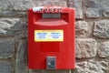 Italian Red Postbox Royalty Free Stock Photo