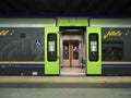 Italian regional train at Turin Porta Susa station in Turin