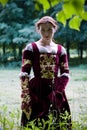 Italian renaissance dress Royalty Free Stock Photo