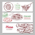 Italian Restaraunt Horizontal Banners