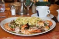 Italian Restaurant in Douvres-la-DÃ¯Â¿Â½livrande Royalty Free Stock Photo