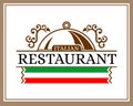 Italian restaurant label and emblem.