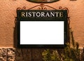 Italian Resturant Outside Menu Mockup