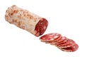 Italian salami Royalty Free Stock Photo