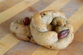 Italian salty biscuits with almonds Royalty Free Stock Photo