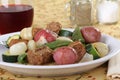 Italian Sausage Dinner Royalty Free Stock Photo