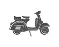 Italian scooter from Italy icon in black style isolated on white background. Italy country symbol stock vector illustration Royalty Free Stock Photo