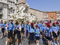 Italian Scouts in Rome Royalty Free Stock Photo
