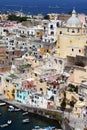 Italian sea coast, procida, naples