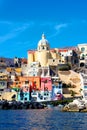 Italian sea coast, procida, naples